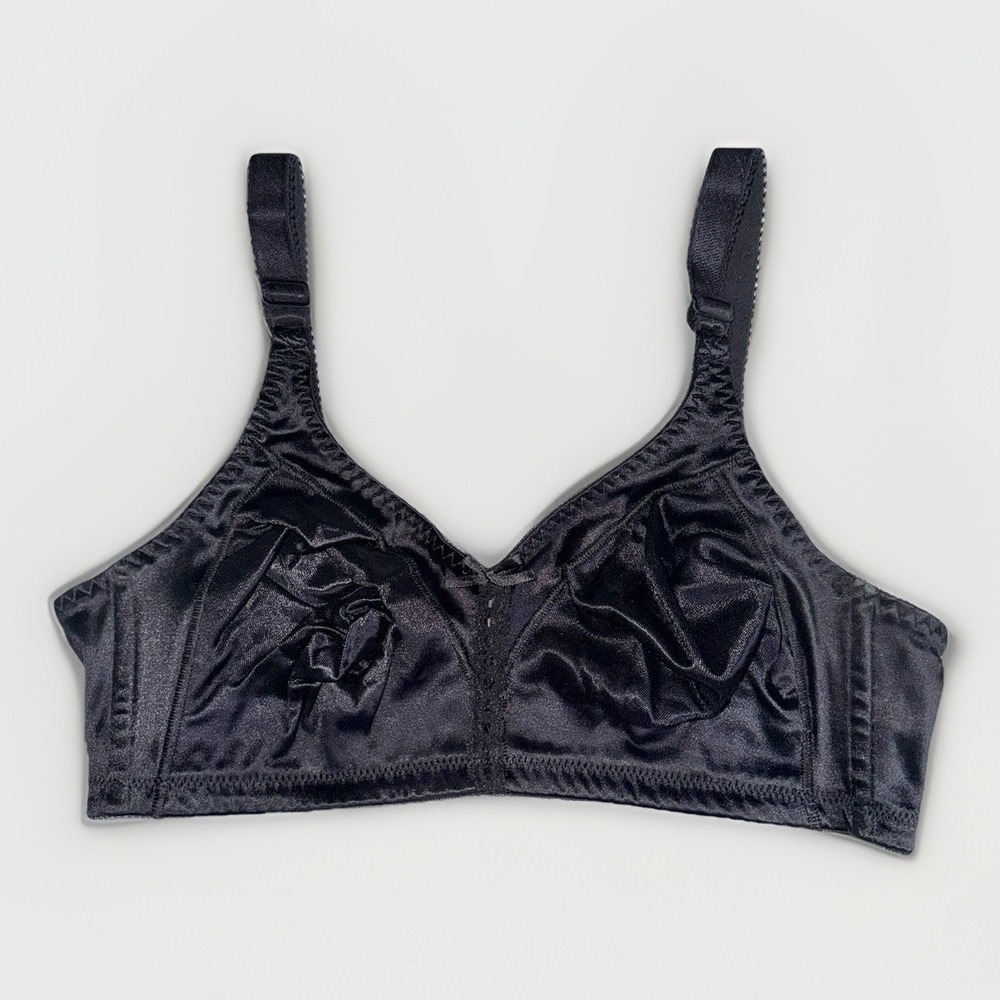 Bali Double Support Wireless Bra 3820 Black 40B Full Coverage Comfort Support